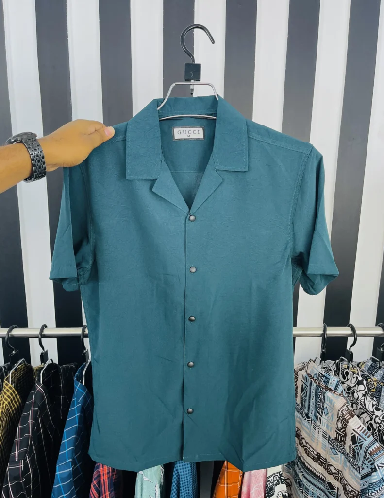 Cuban Summer Shirt For Men | Half Sleeve | Deep Green