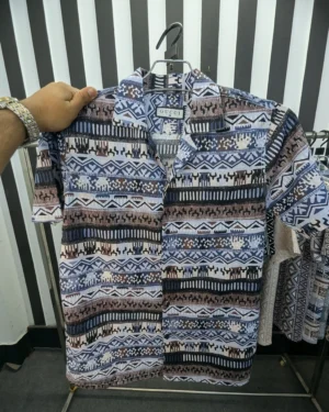 Cuban Collar Summer Print Shirt - 12