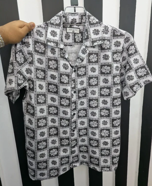 Cuban Collar Summer Print Shirt - 14