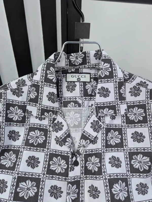 Cuban Collar Summer Print Shirt - 14 - Image 2