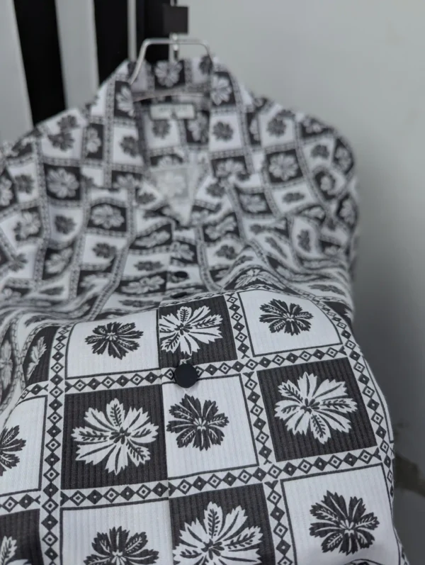 Cuban Collar Summer Print Shirt - 14 - Image 3