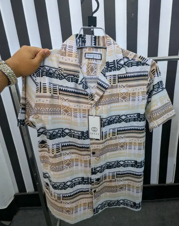 Cuban Collar Summer Print Shirt - 16