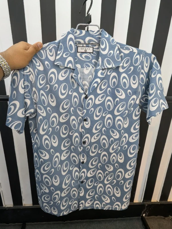 Cuban Collar Summer Print Shirt - 08