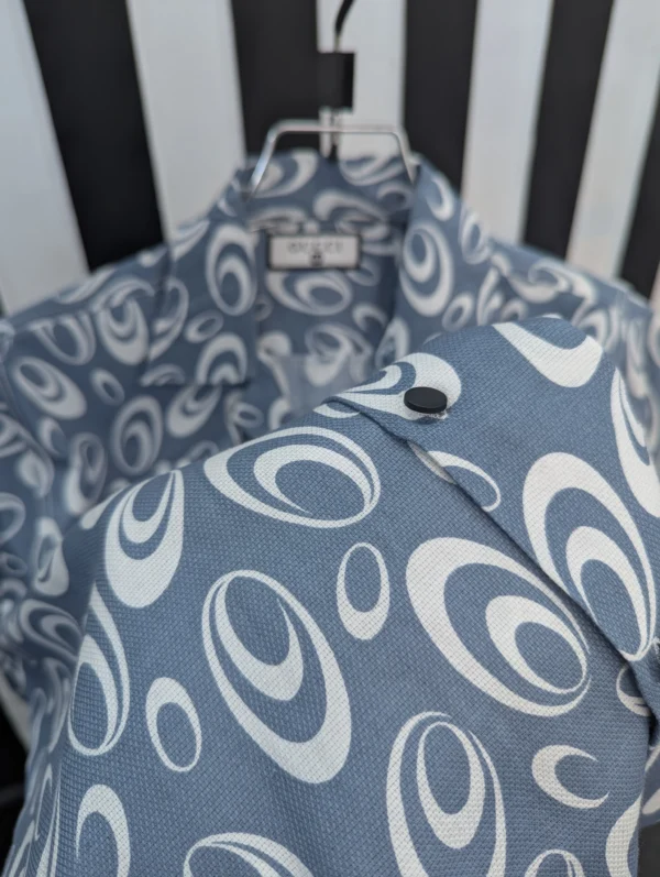 Cuban Collar Summer Print Shirt - 08 - Image 3