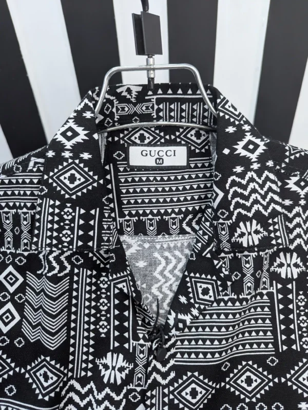 Cuban Collar Summer Print Shirt - 03 - Image 3