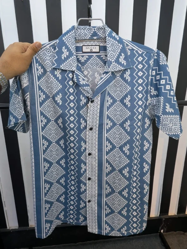 Cuban Collar Summer Print Shirt - 02