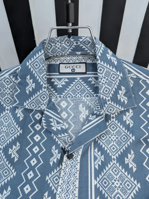 Cuban Collar Summer Print Shirt - 02 - Image 3