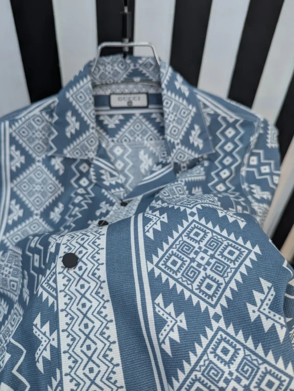 Cuban Collar Summer Print Shirt - 02 - Image 2