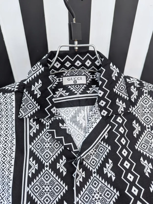 Cuban Collar Summer Print Shirt - 09 - Image 2