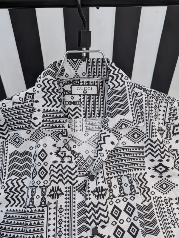 Cuban Collar Summer Print Shirt - 10 - Image 2