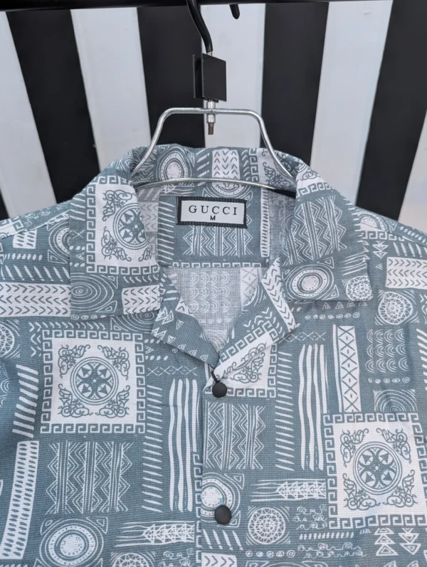 Cuban Collar Summer Print Shirt - 01 - Image 2