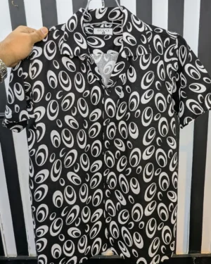 Cuban Collar Summer Print Shirt - 06