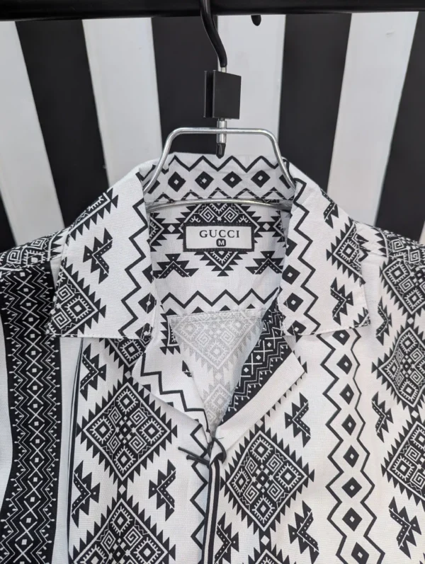 Cuban Collar Summer Print Shirt - 05 - Image 3