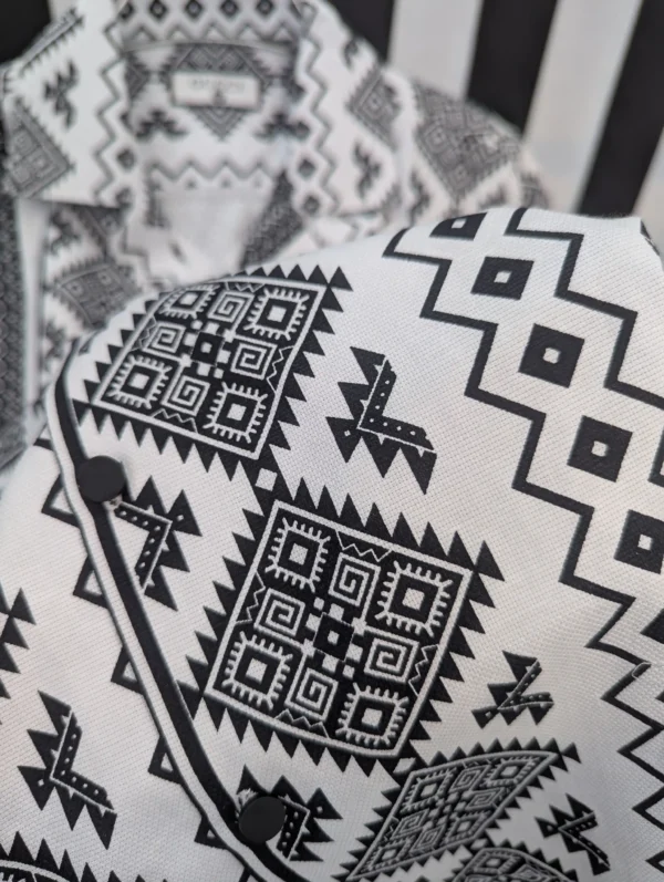 Cuban Collar Summer Print Shirt - 05 - Image 2