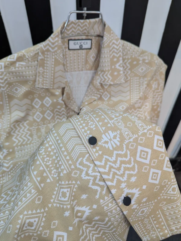 Cuban Collar Summer Print Shirt - 04 - Image 3